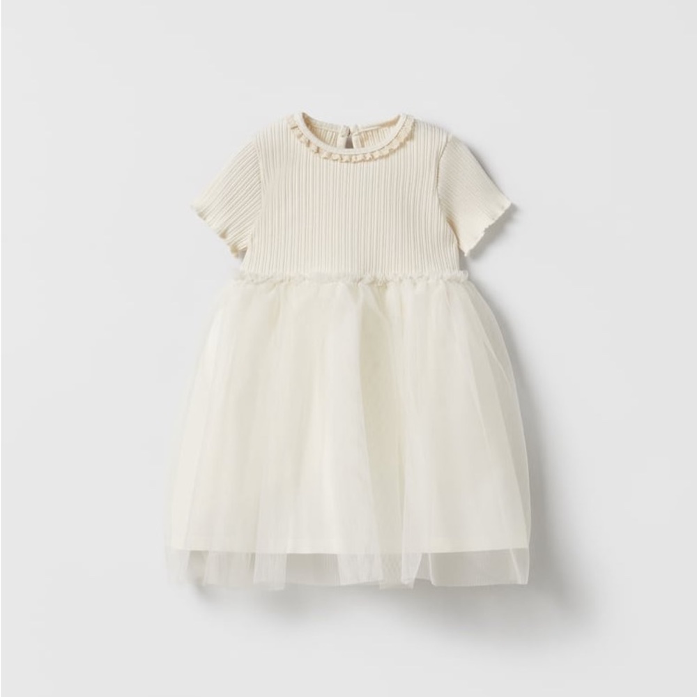 Zara Tulle Tshirt Dress. Size 2-3